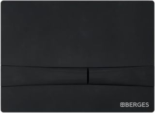 Комплект Berges 4в1 042440: инсталляция NOVUM кнопка F5 SoftTouch чёрная унитаз Albit S сиденье Top Slim SO